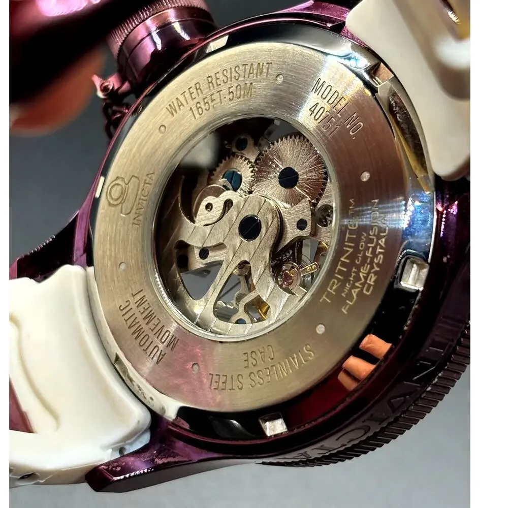 Invicta Pro Diver 40751 Automatic Skeleton Purple 51mm
